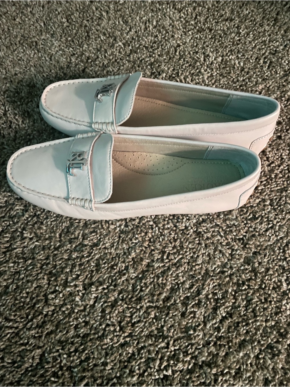 Ralph Lauren Pale Pink Leather RL Bit Loafers. Never Worn. Bought the wrong size - Picture 4 of 10
